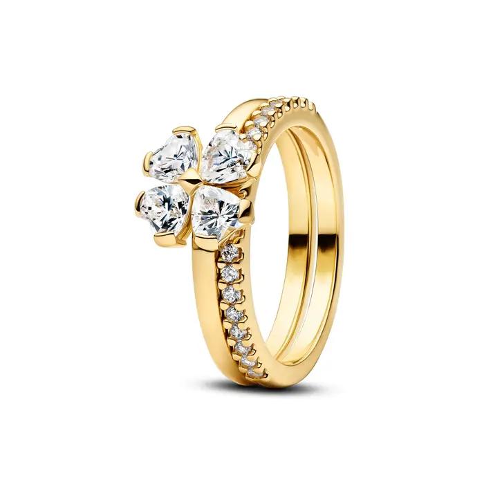Nouveau modèle 2026 – Bague abeille trèfle à quatre feuilles en argent pur 925 % de luxe