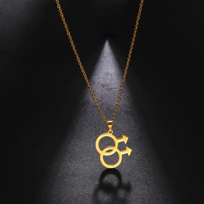 Amaxer Venus collier Vintage femme symbole pendentif colliers pour femmes chaîne tour de cou Protection fête bijoux ami cadeau