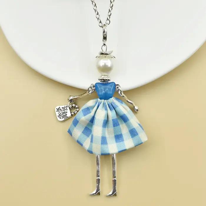Collier de poupée féerique, chaîne de chandail, pendentif mignon, figure de dessin animé, bijoux fantaisie pour femmes et filles occasions spéciales