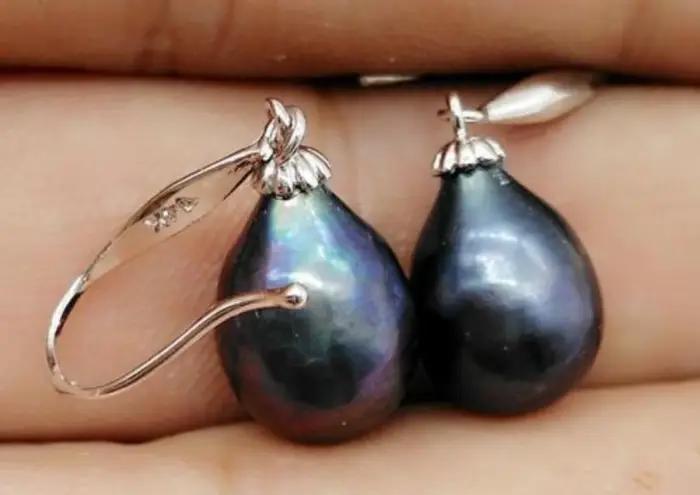 Boucles d'oreilles baroques AAA + 10-12MM