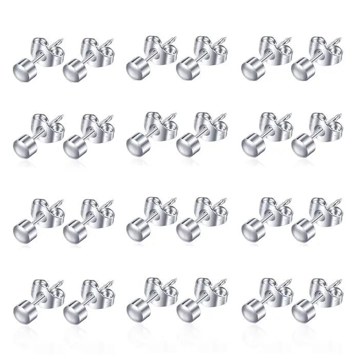 Clous de Boucles d'Oreilles Hypoallergéniques en Acier Inoxydable