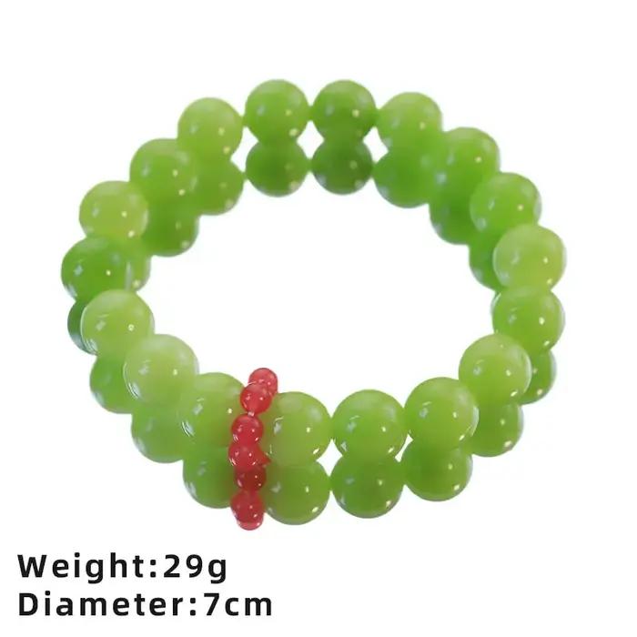 Bracelet avec capuchon de lait de raisin vert