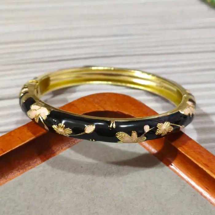Bracelet en émail cloisonné chinois