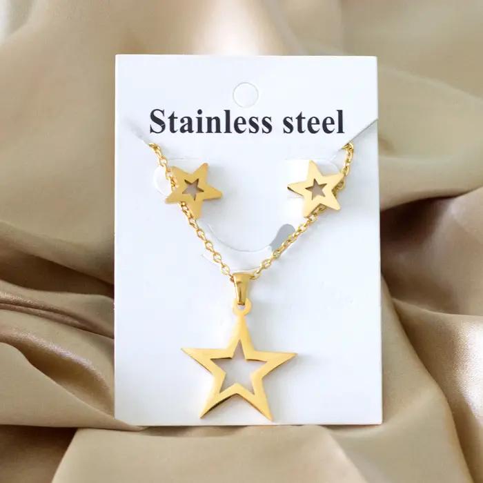 Petits ensembles de bijoux coréens pour femmes
