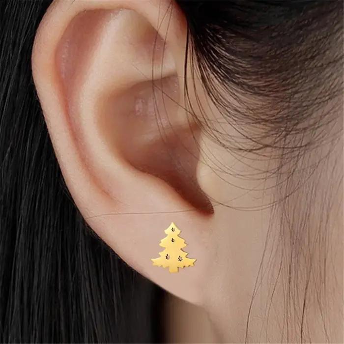 12 paires de boucles d'oreilles de Noël mignonnes