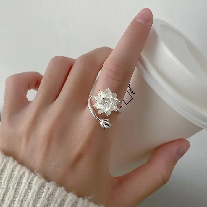 Bagues réglables en argent Sterling 925 pour femmes