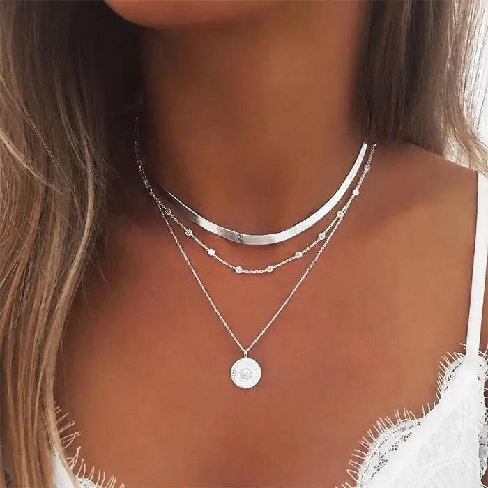 Colliers et pendentifs Boho Vintage multicouches pour femmes