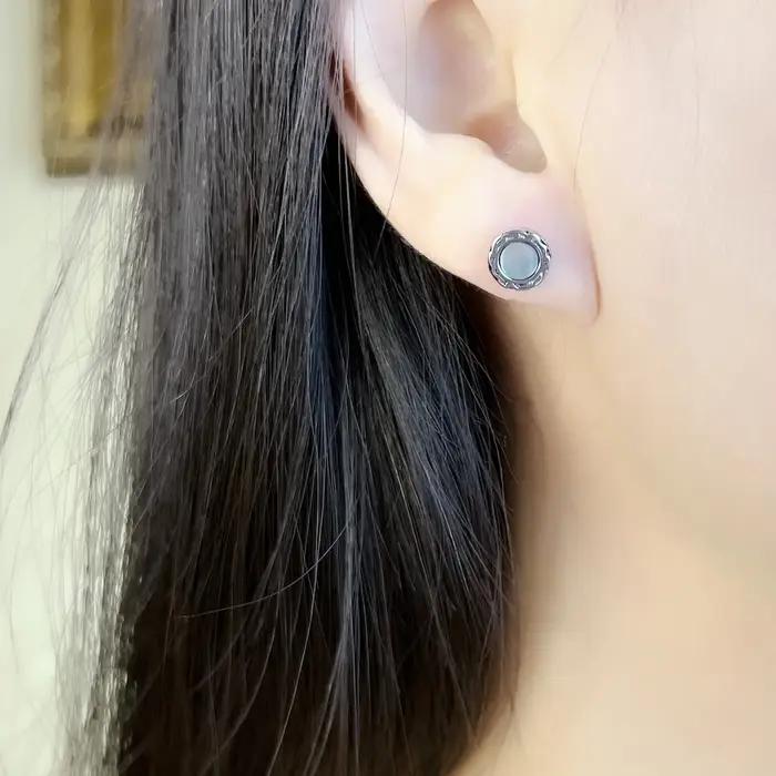 Abalone – boucles d'oreilles en nacre pour femme