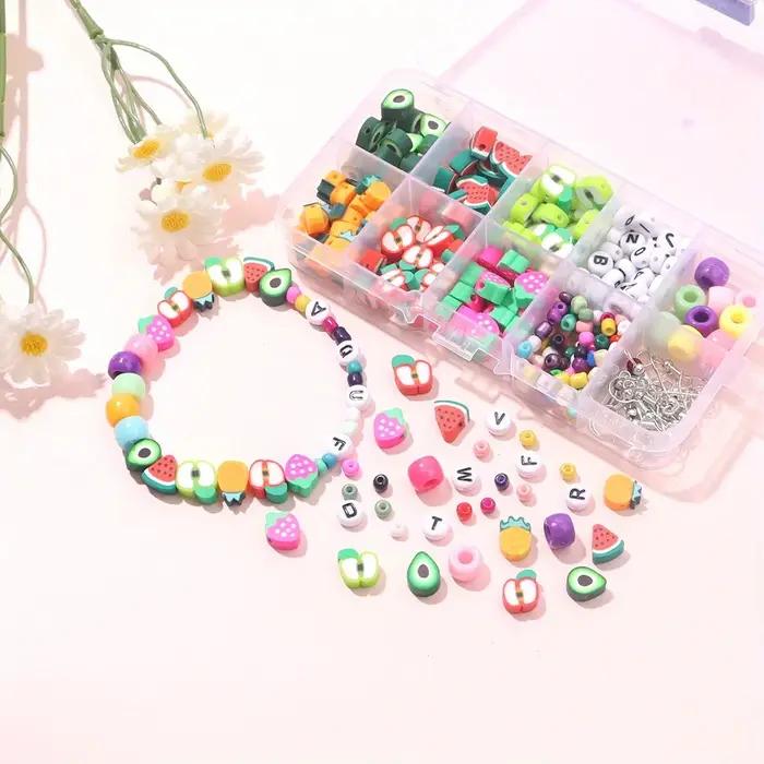 Kit de fabrication de bracelets en perles d'argile polymère