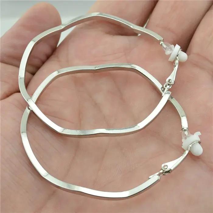 Boucles doreilles clip shineliang elegantes sans perforetion pour femmes occassions speciales finition or rhodium
