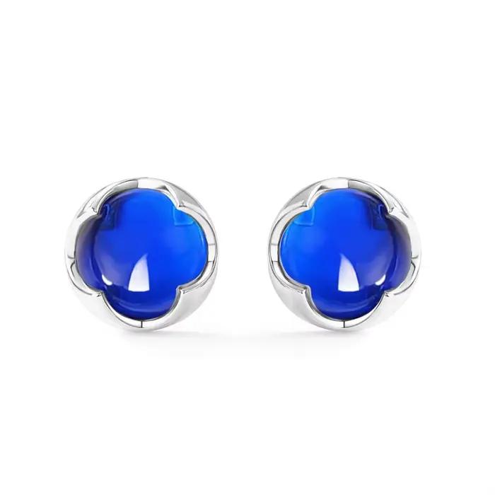 ALLNOEL-Boucles d'oreilles à tige en argent regardé 925 pour femme, pierres précieuses colorées, style bonbon, papeterie Alanding Yst, cadeau de grenat pour les travailleurs, bijoux