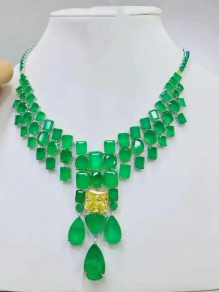 ZOCA – boucles d'oreilles en tourmaline Paraiba émeraude