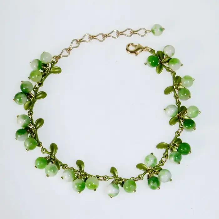 Bracelet de perles tissées à la main de Style français rétro pour femmes