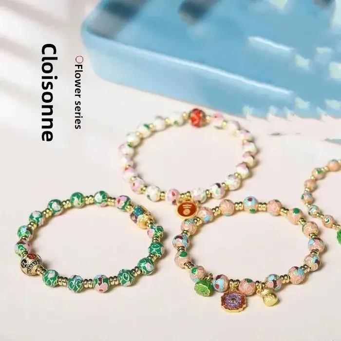 Bracelet en émail cloisonné