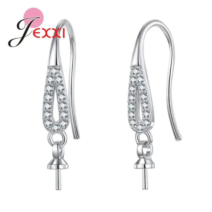 Boucles d'oreilles crochet en argent sterling hypoallergénique pour femmes DIY bijoux à personnaliser pour diverses occasions