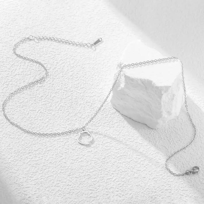 Collier pendentif Gran Canaria en acier inoxydable