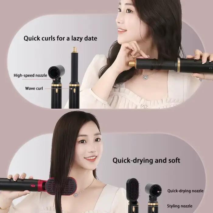 5 en 1 sèche-cheveux brosse peigne chaud ensemble professionnel fer à friser lisseur de cheveux outil de coiffure Air style sèche-cheveux ménage