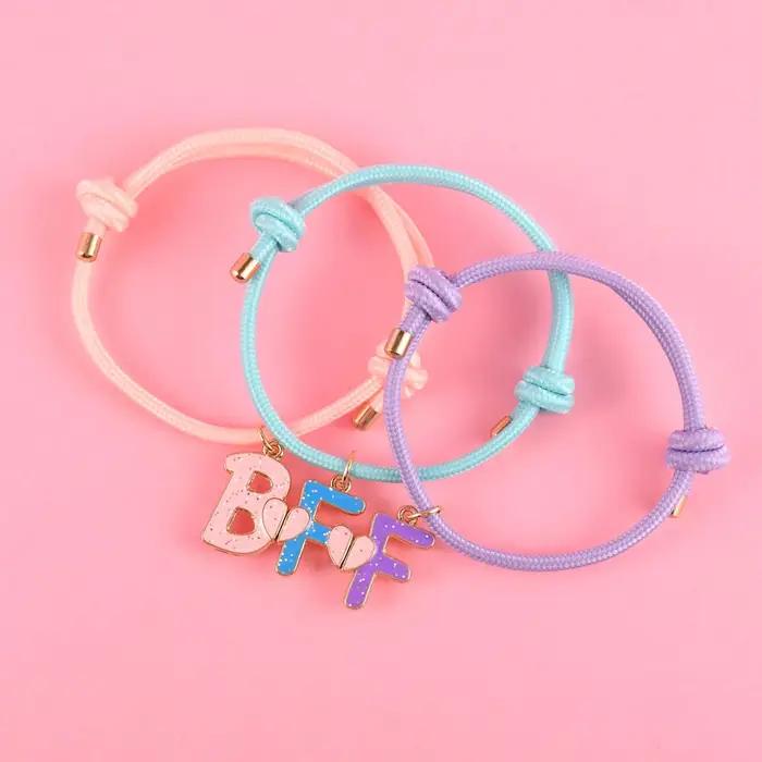 Bracelet BFF en forme de cœur bijoux d'amitié pour femmes cadeau personnalisé pour meilleur ami occasions spéciales