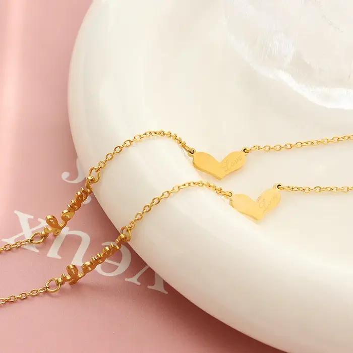 Amaiyllis-Bracelet de cheville en or 18 carats pour femme