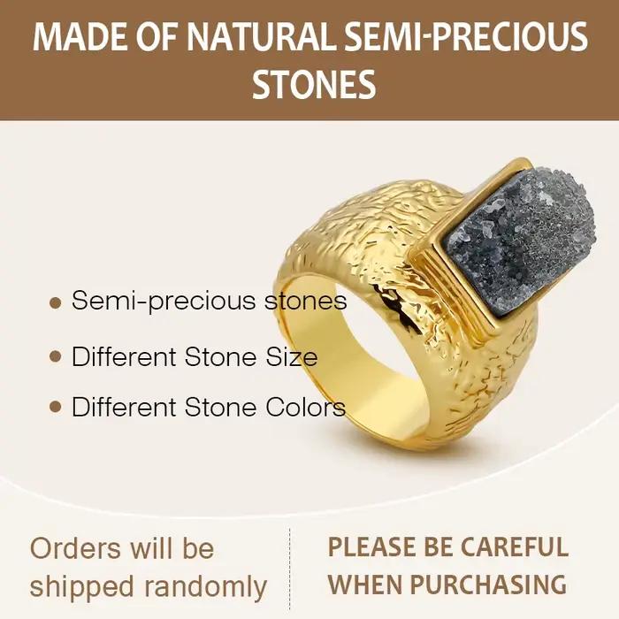 IVOG – bague en pierres semi-précieuses pour femmes