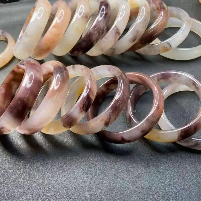 Bracelet en jade de soie d'or naturel sculpté à la main bracelet en jade émeraude femmes bracelets e