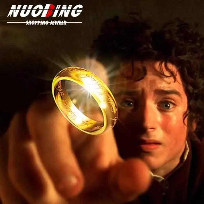 Bague magique populaire du seigneur des anneaux en acier inoxydable