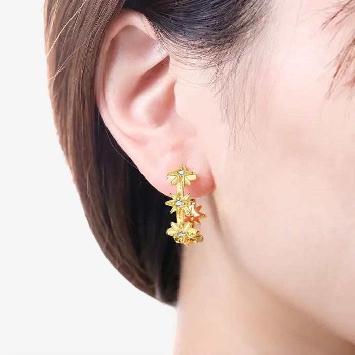 Orstarry – boucles d'oreilles octogonales géométriques en argent Sterling S925
