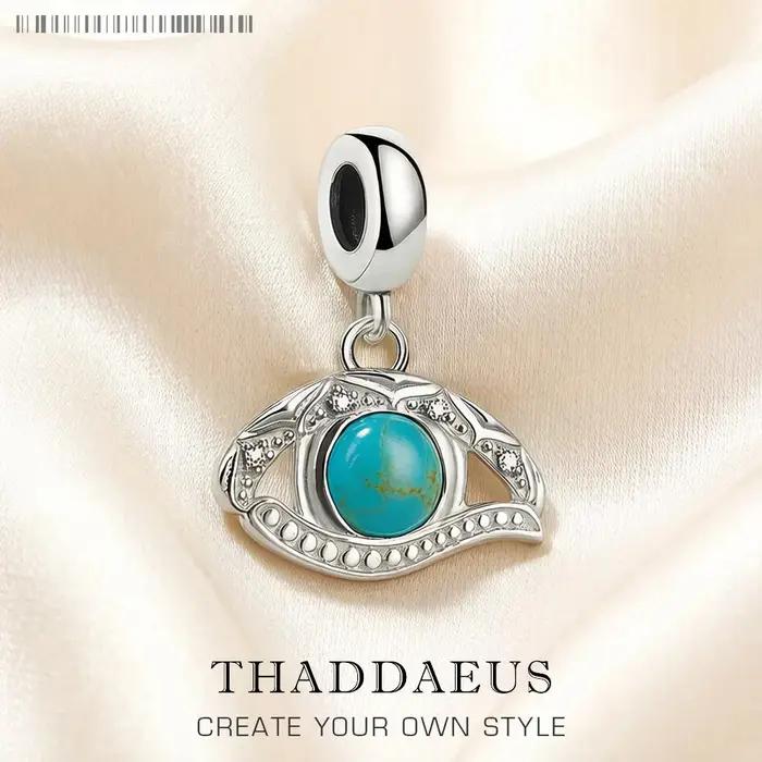 Breloque aux Yeux d'Horus en Argent Sterling 925 Amulette Vintage Protection Symbole Religieux pour Fiançailles Mariages Occasions Spéciales
