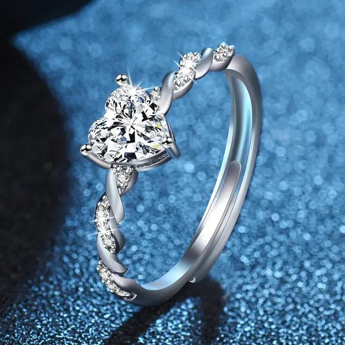 Bague en argent Sterling 925 pour femmes, Zircon scintillant, luxe, haute qualité, accessoires de bijoux fins de mariage, cadeau de fête