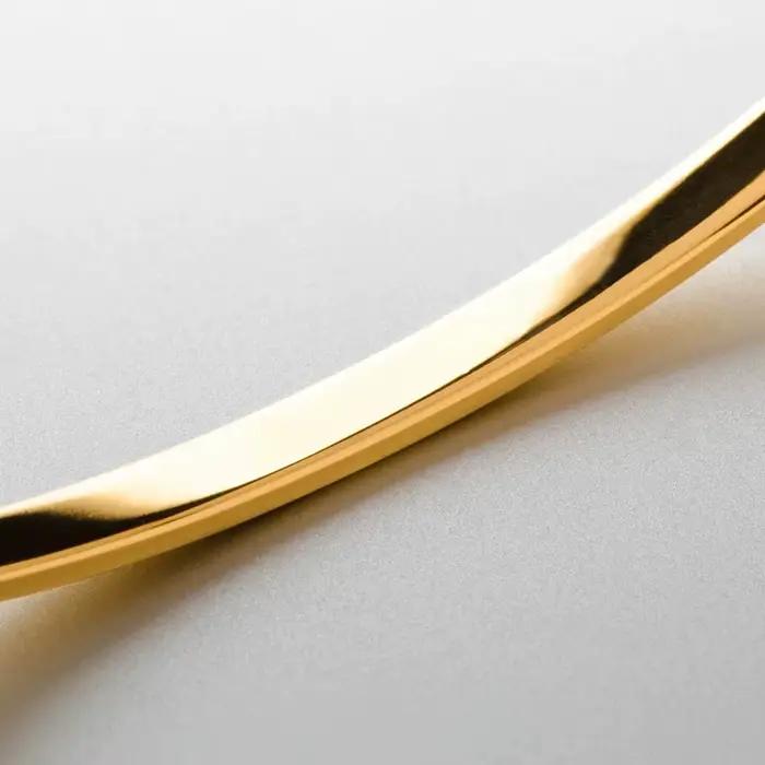 Bracelet en acier inoxydable plaqué platine EManco Simple Unisex Paragraph Cuff pour homme, accessoires simples de luxe léger de haute qualité