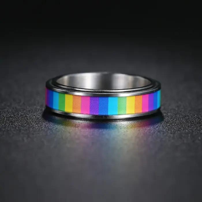 Bague anti-anlande en acier inoxydable pour femme