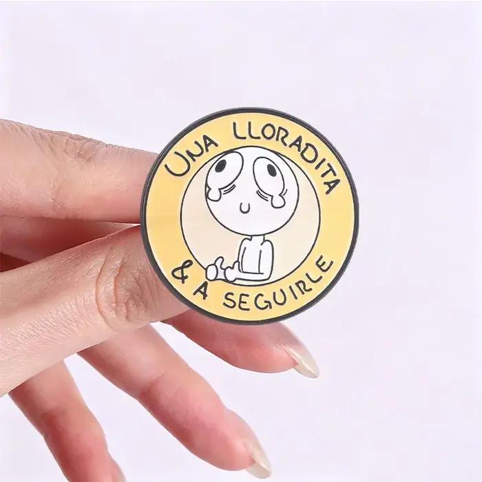 Broches et badges en émail sur le thème des Memes espagnols