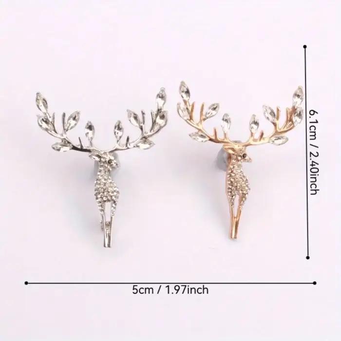 Broche en forme de cerf Sika rétro élégante pour femmes occasions spéciales artisanat fin pour foulards veste sac cadeau idéal