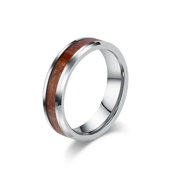 Bagues commémoratives d'anniversaire de mariage pour hommes et femmes, bague en placage de Grain de