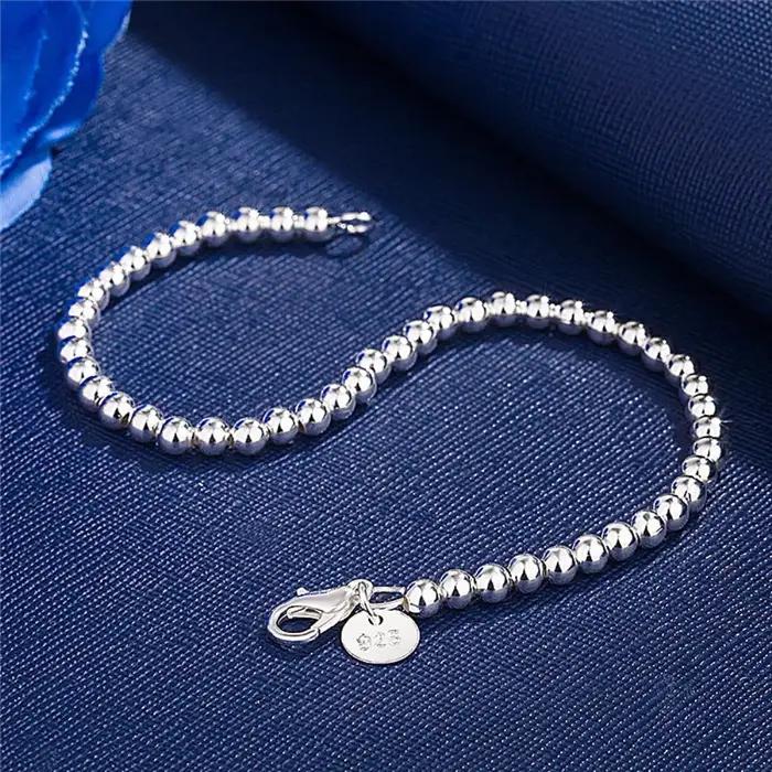 Cadeaux de Noël, bracelet en argent sterling 925
