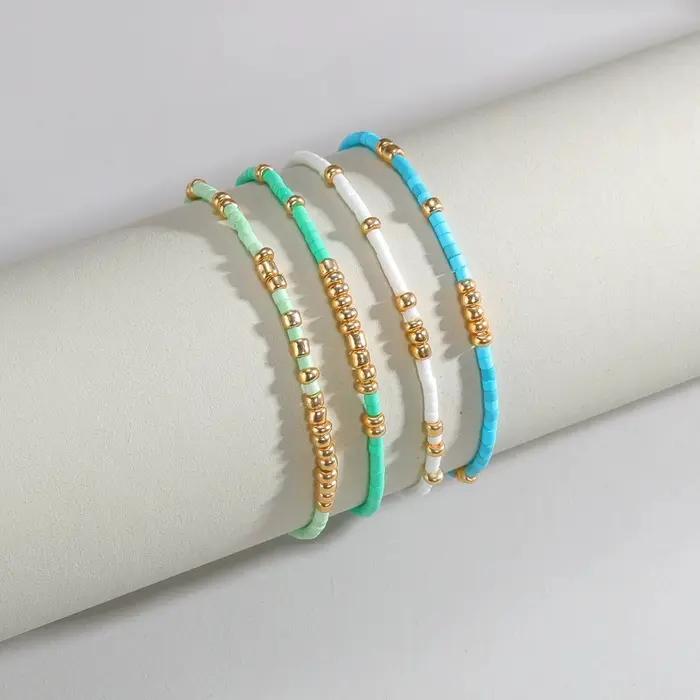 Ensemble de bracelets extensibles en perles de rocaille style Boho pour femmes