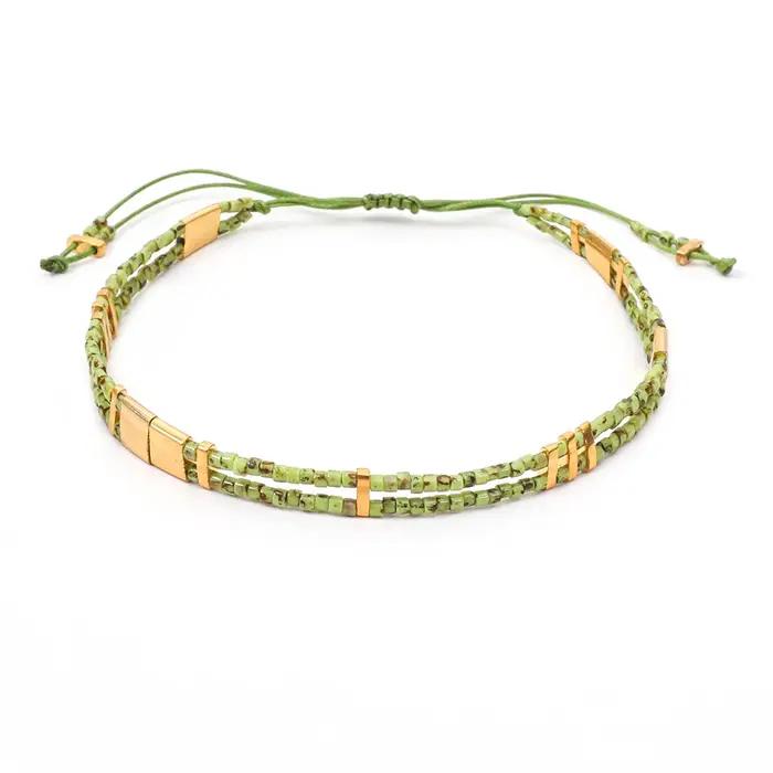 Boho MIYUKI Tila Bracelet de perles pour femmes charme mode élégant corde chaîne réglable coloré
