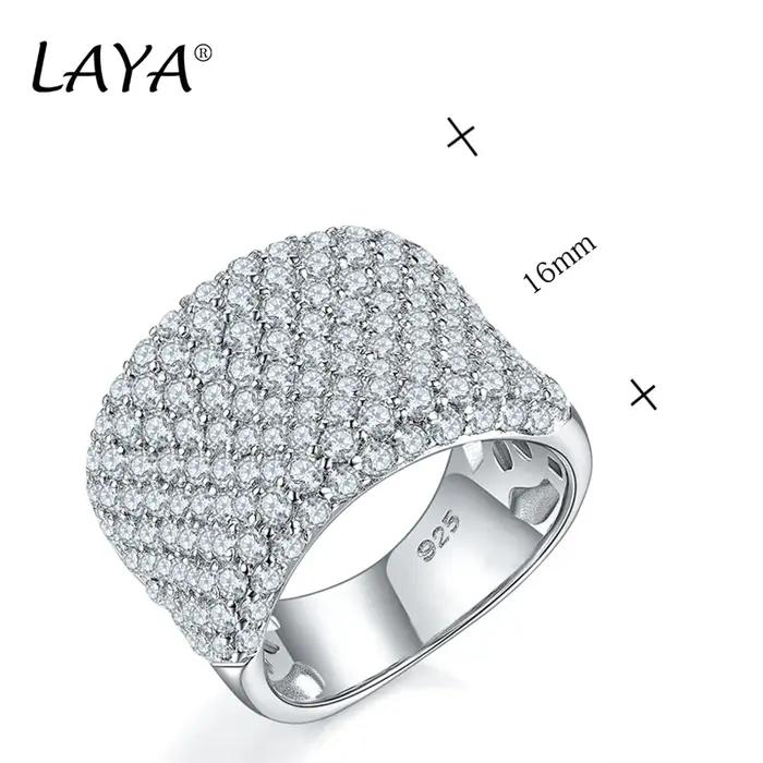 LAYA 925 en argent Sterling nouvelle mode haute qualité Zircon Vintage bague