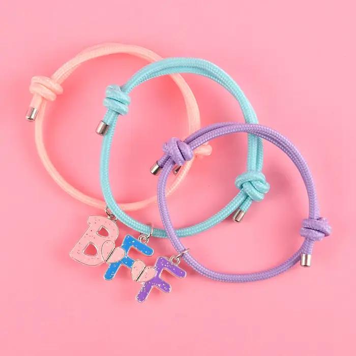 Bracelet BFF en forme de cœur bijoux d'amitié pour femmes cadeau personnalisé pour meilleur ami occasions spéciales