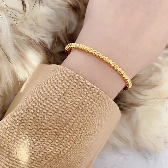 Bracelets de perles boule ronde