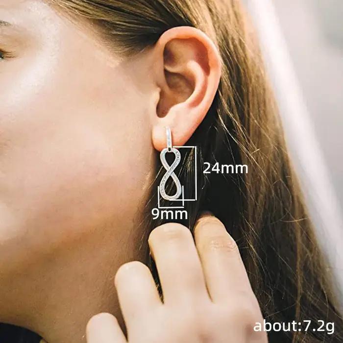 Boucles d'oreilles romantiques en argent Sterling 925 pour femmes