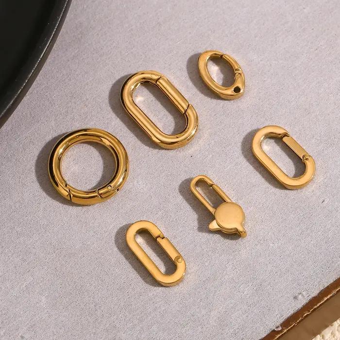 E.B.belle – pendentifs ronds et ovales avec boucle