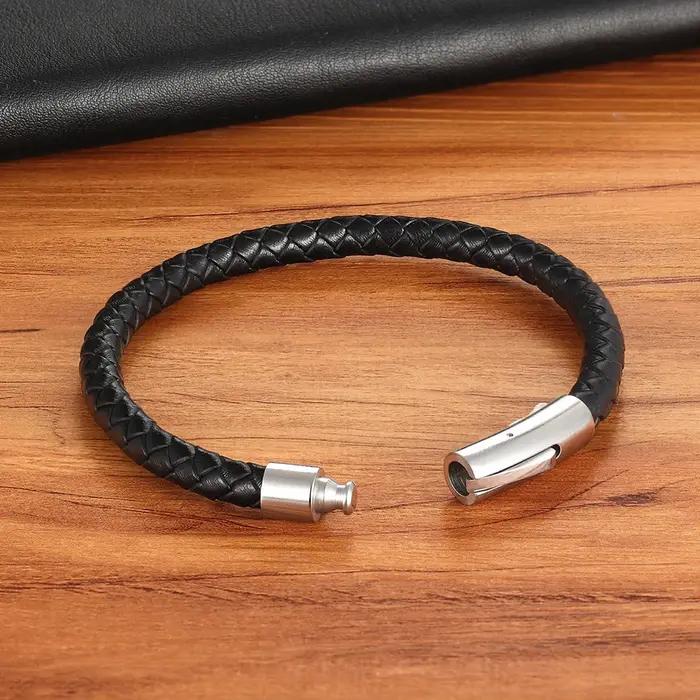 TYO nouveau haut en acier inoxydable tressé Bracelets pour femme hommes