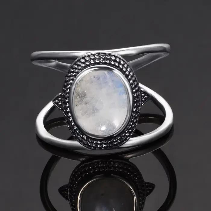 Bagues de luxe en argent S925 pour femmes, Kyanite naturelle, bijoux Vintage en pierres précieuses