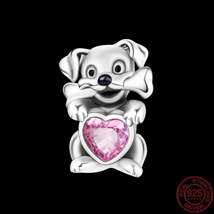 Fit pand 3mm Bracelet Original 925 en argent Sterling rose chat patte série perles tulipe fleur brel