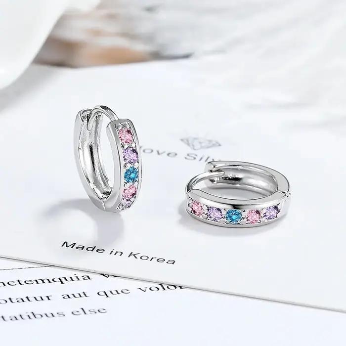 Boucles d'oreilles en argent Sterling 925