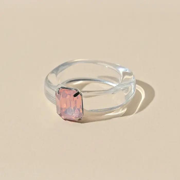 Bague de Luxe Géométrique Irrégulière pour Femme