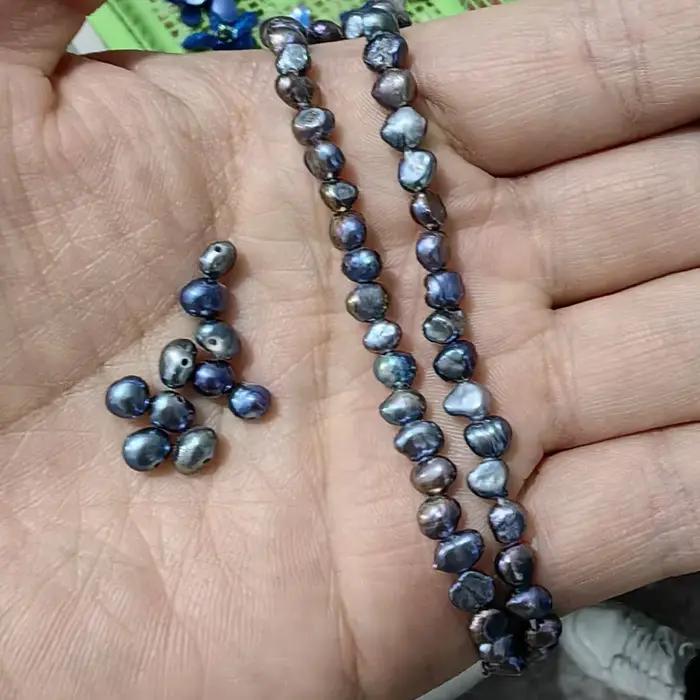 Perles de culture d'eau douce naturelles