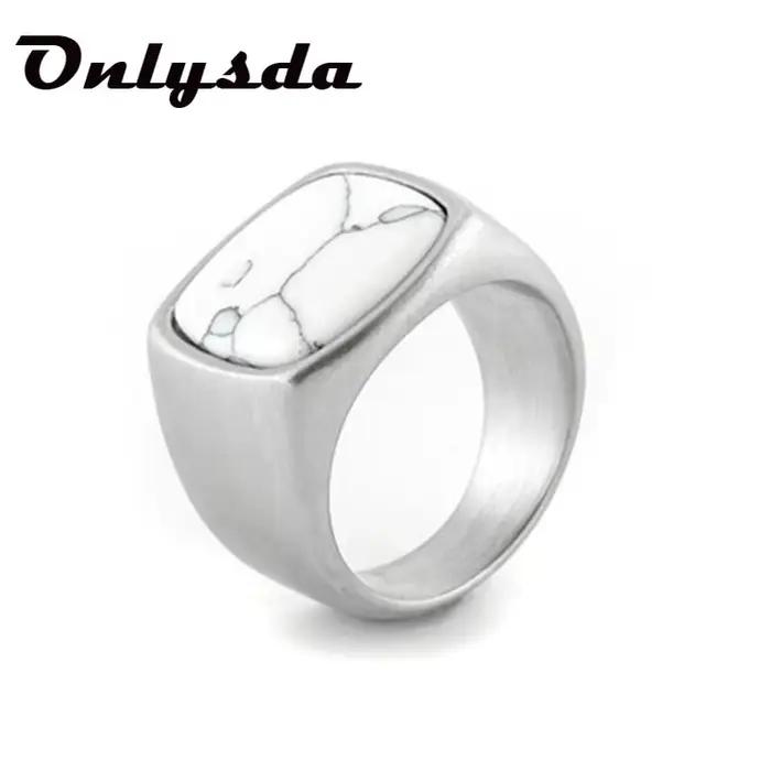 Bague en Pierre Tigre Noir et Blanc pour Homme et Femme