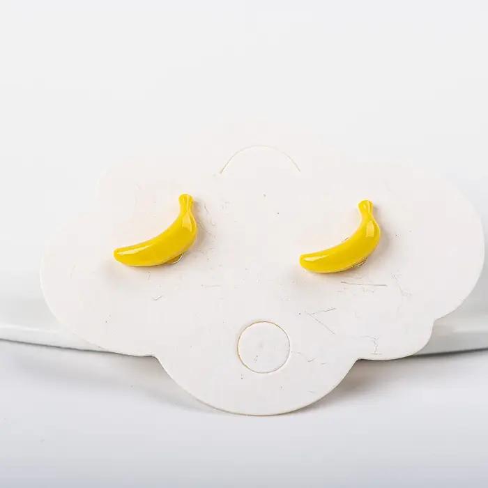 Boucles d'oreilles à tige en céramique pour femmes et filles